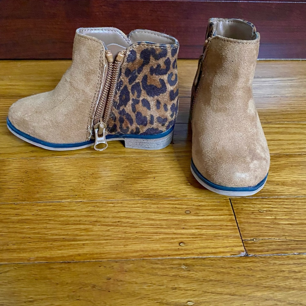Cat & Jack Toddler Girls Leopard Ankle Boots